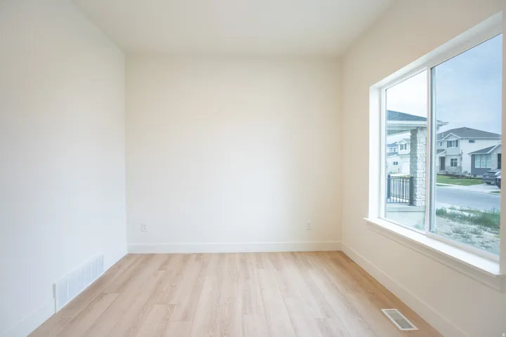 Living room/office adjacent to front entry.