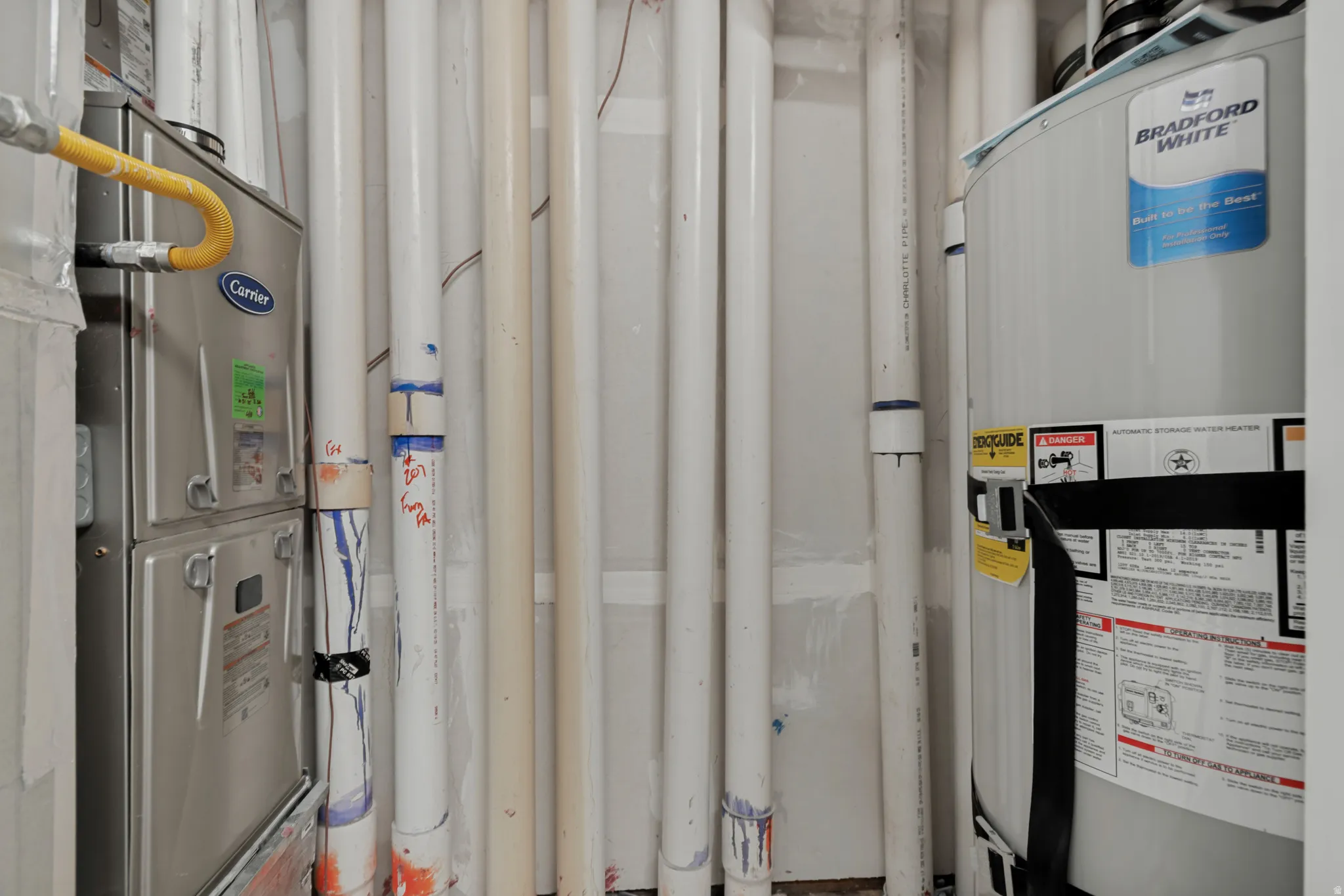 New furnace and water heater