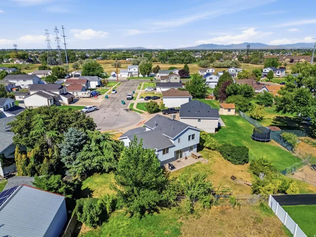 Residential setting with mature trees and established landscaping