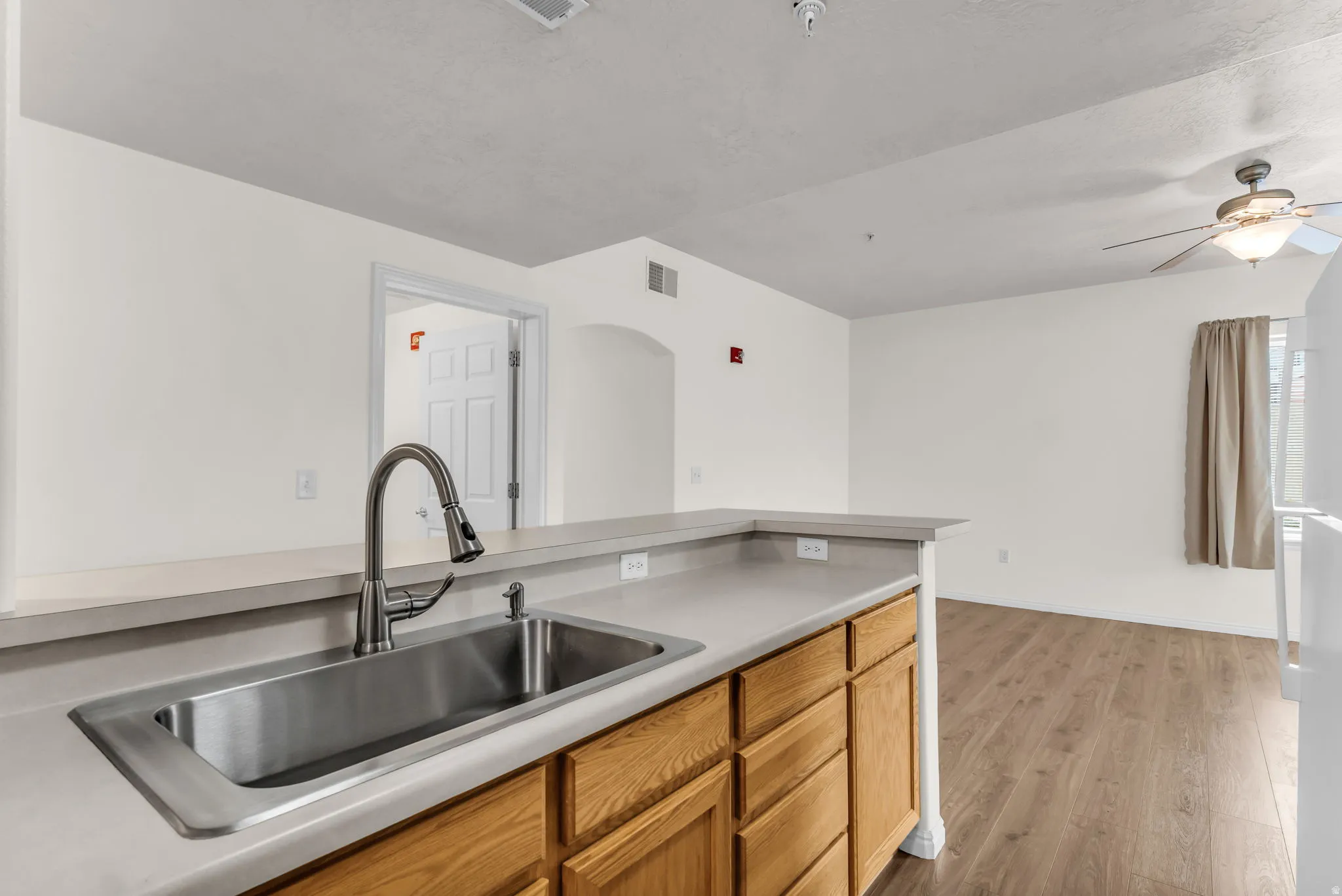Large stainless steel sink
