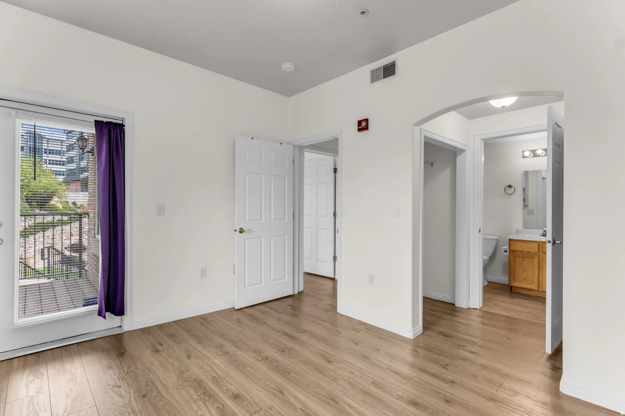 Primary bedroom with private deck