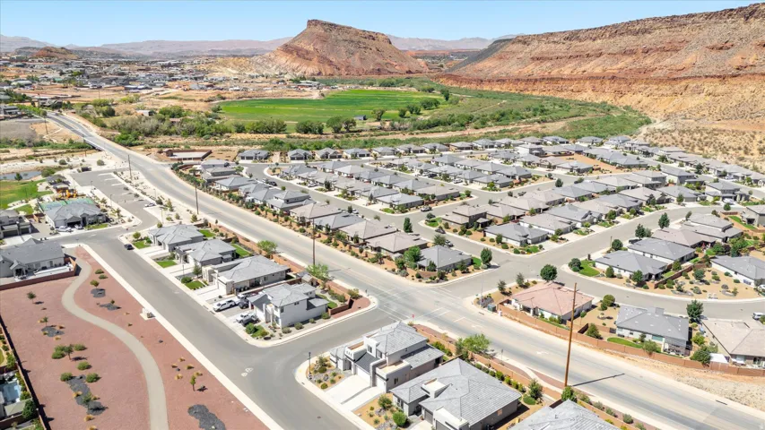 Spacious residential community with consistent architectural styling