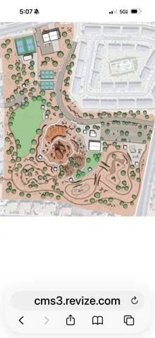 Master Plan. Illustrating the upcoming Curly Hollow Park and proposed amenities  that will be in the vacant field around the complex.Expected completion 2027.