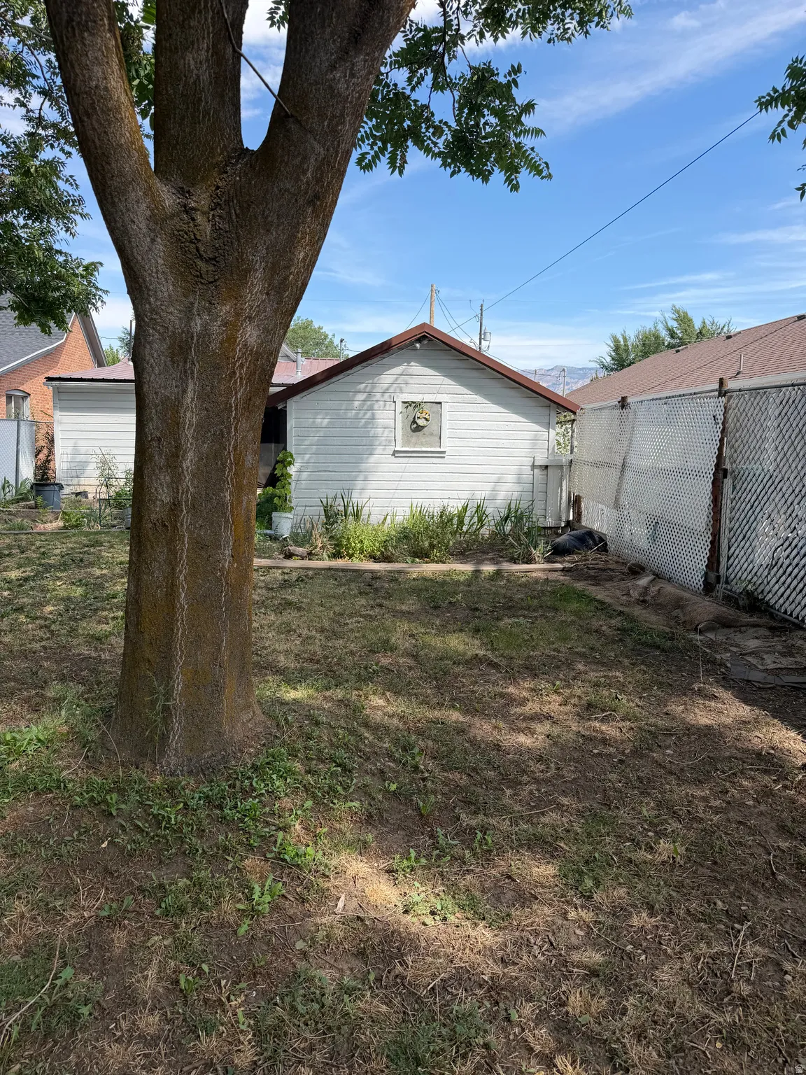 Back of house and garage