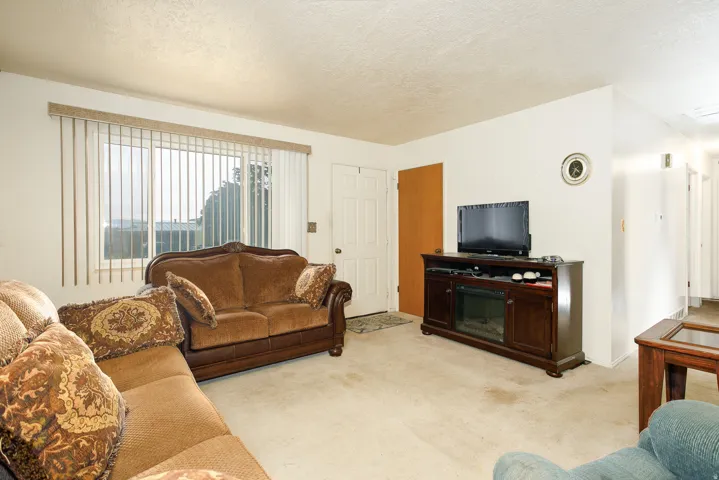 Wall-to-wall carpeting throughout