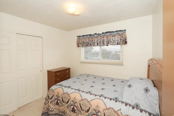 Window with horizontal blinds and valance