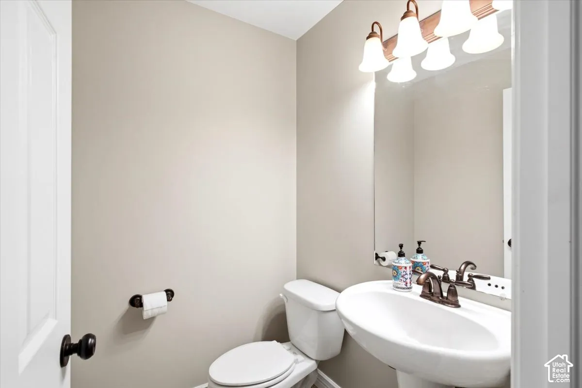 1/2 bathroom on the main level