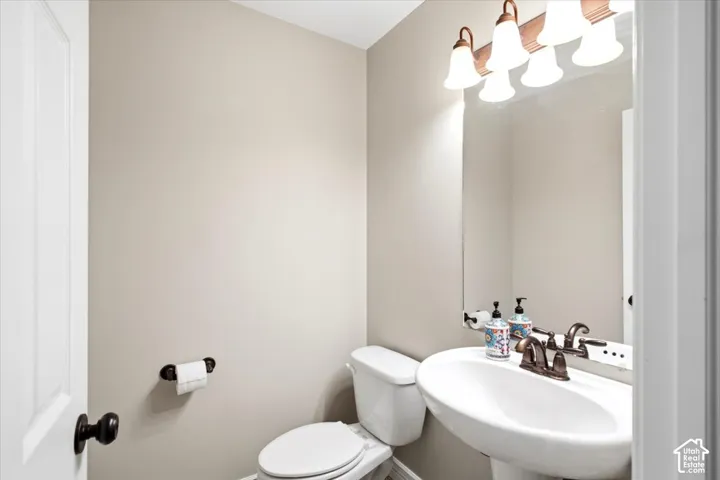 1/2 bathroom on the main level