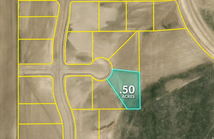 Plat Map. Illustrating a parcel of property measuring 0.50 acres within a larger land division
