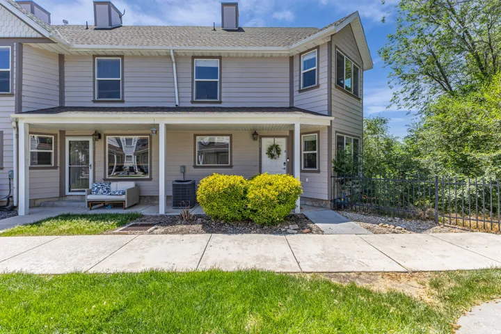 Covered front porch entry