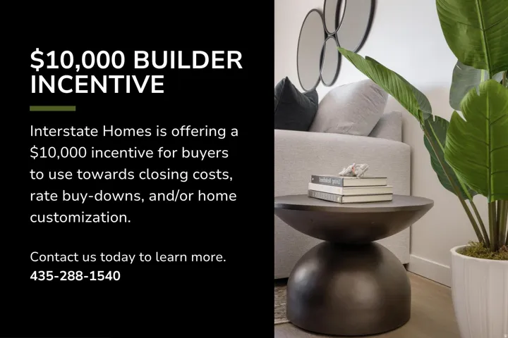 Promotional Material. Detailing a builder incentive for the property, including contact information
