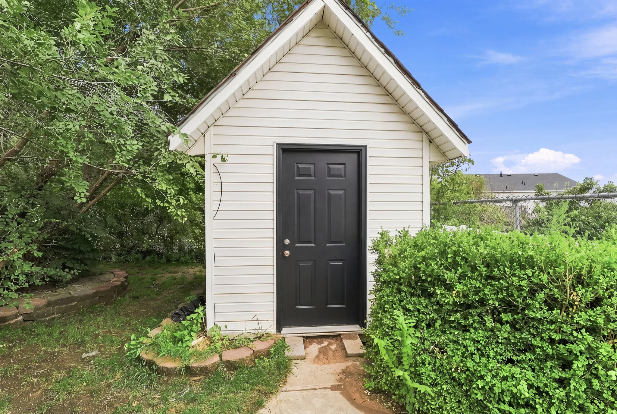 Shed included