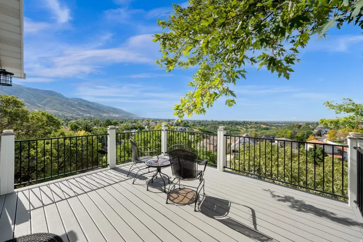 Expansive outdoor deck with exceptional views!