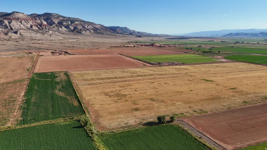 Expansive rural acreage featuring varied cultivated fields