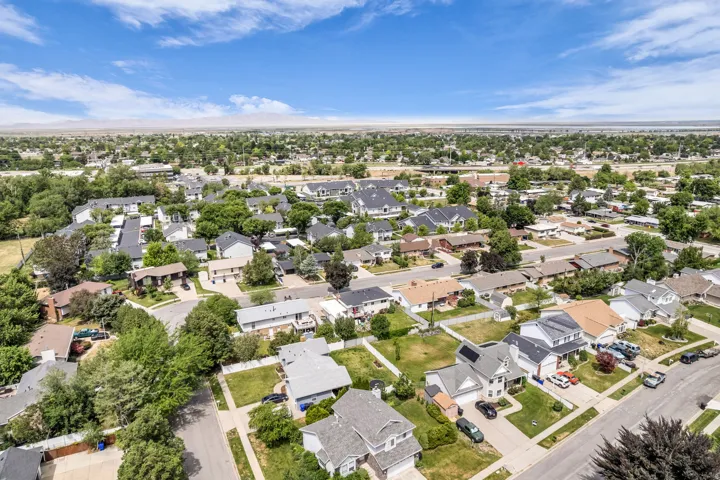 Residential neighborhood with a variety of single-family homes and mature trees