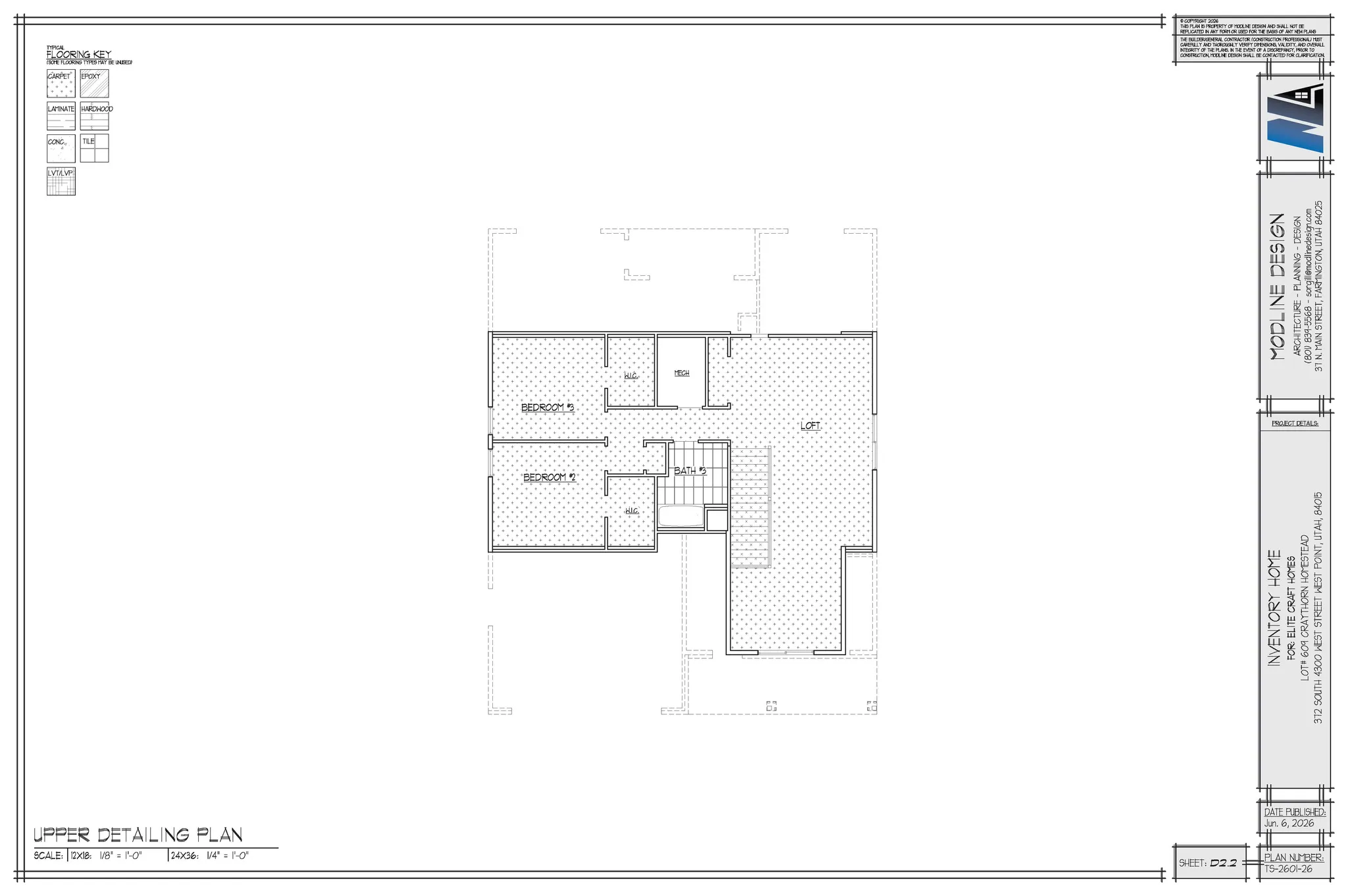 2nd Level Flooring plan
