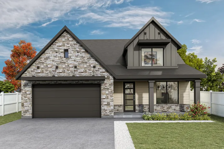 Exterior Rendering of front elevation