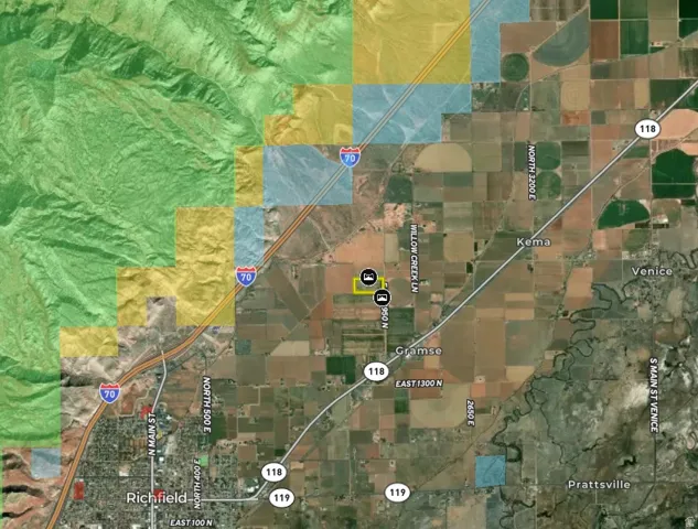 Property Map. Displaying the geographic context of the property with surrounding roads and landmarks