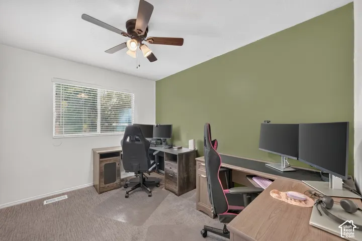 Window with horizontal blinds