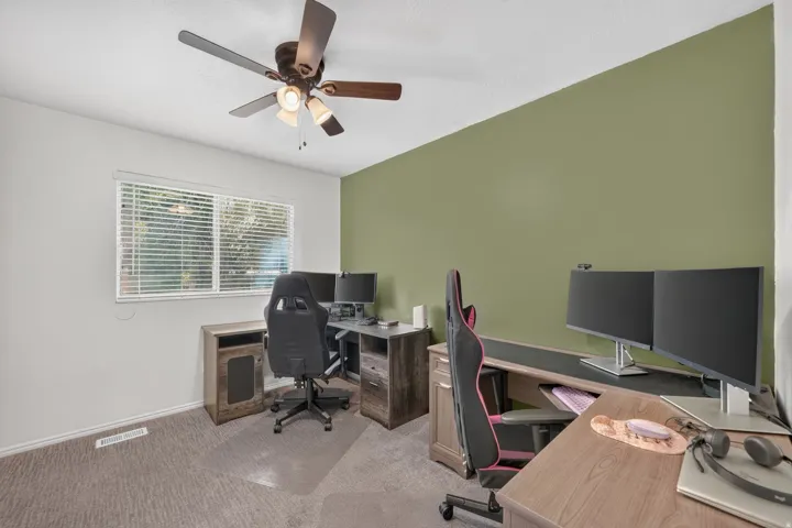 Window with horizontal blinds