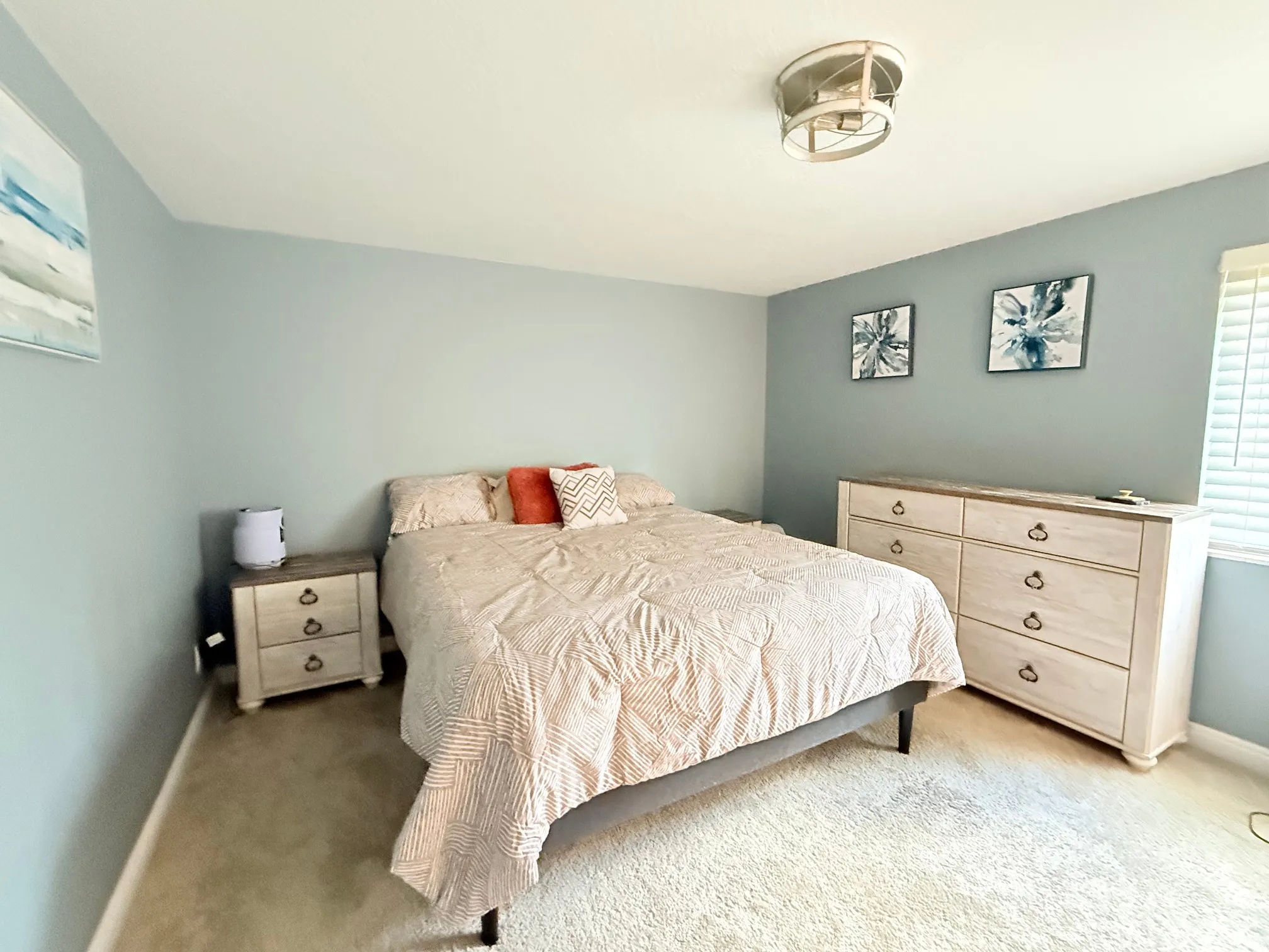 Soft blue wall paint