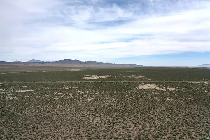 Expansive desert landscape featuring natural vegetation and distant mountain ranges