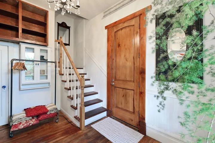 Entry to apartment above