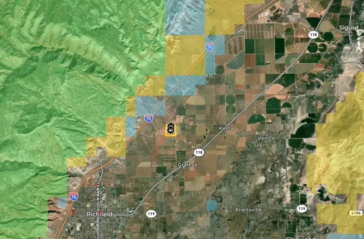 Geographic Information System (GIS) Map. Illustrating the property's location and surrounding geographical features