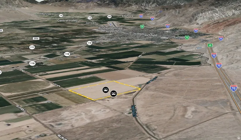 Aerial Site Plan. Overview of the property’s geographical position and surrounding infrastructure