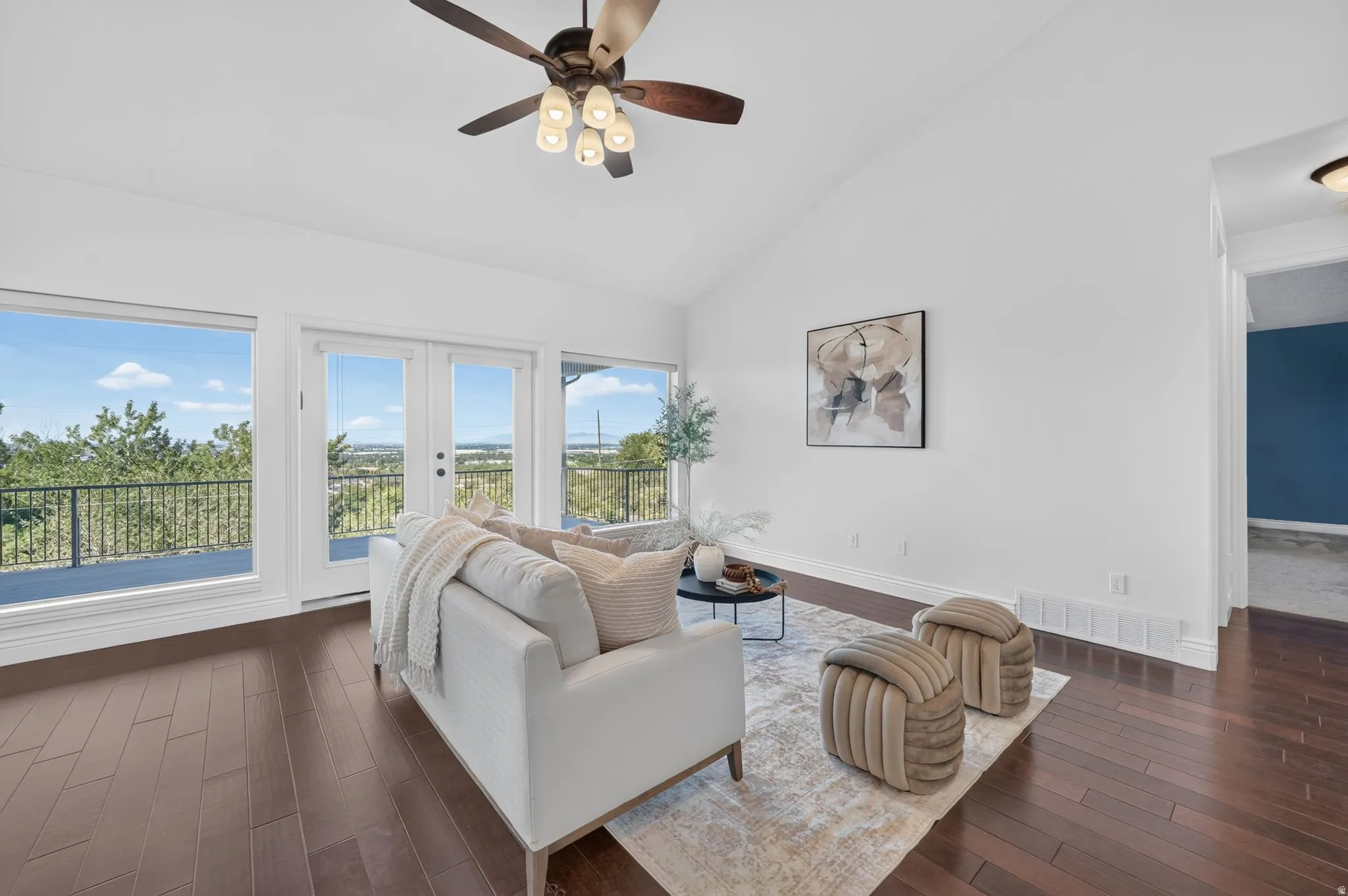 Living Room & Access to Deck