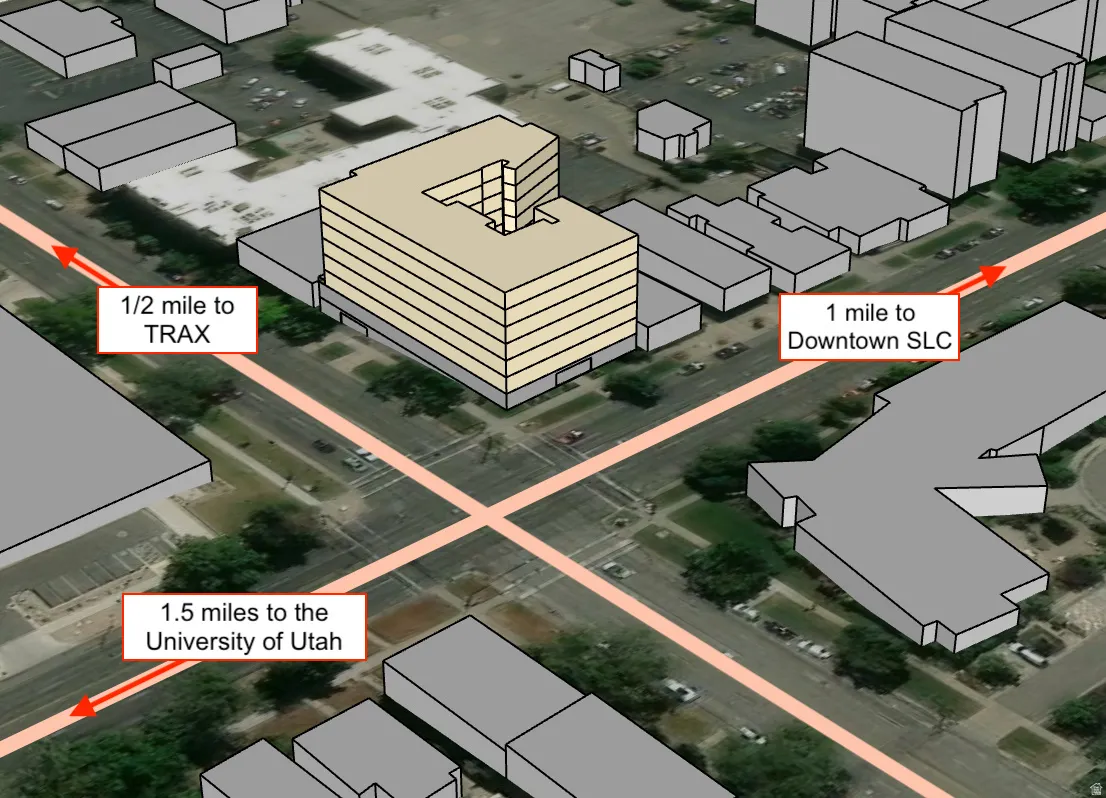 Location Map. Illustrating proximity of the property to local transportation and institutions
