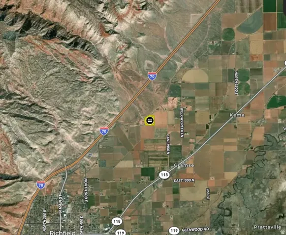 Location Map. Illustrating the geographic coordinates and surrounding area of the property