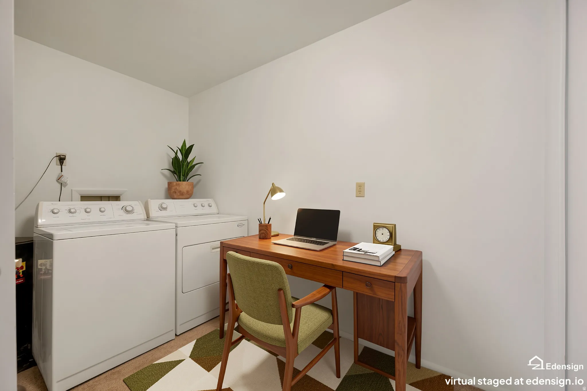 Laundry room/ utility room. Possible office space. Virtually staged