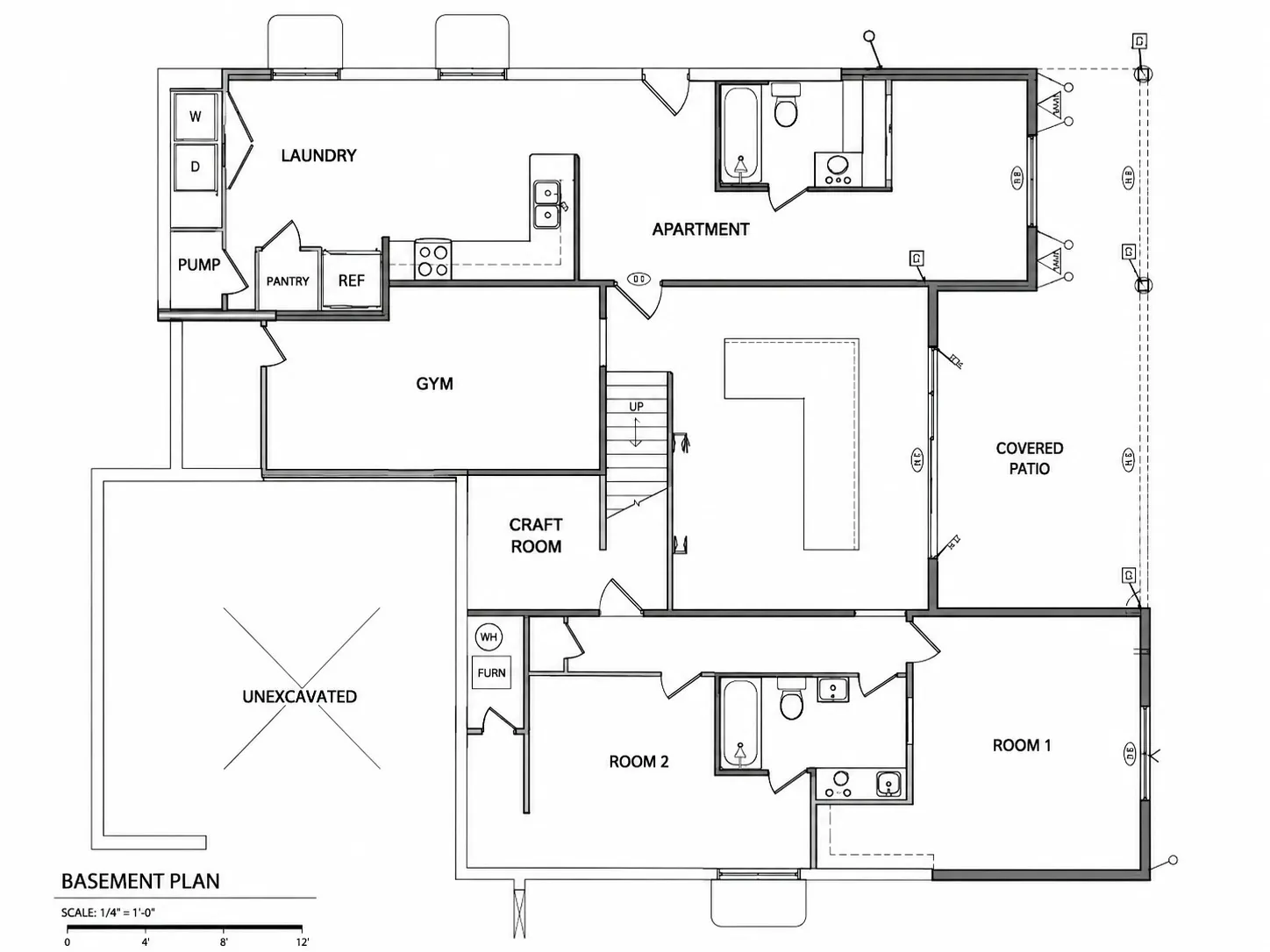 Basement conceptual plans