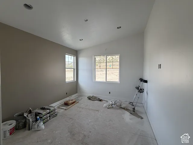 Primary Bedroom, vaulted ceilings, mountain view