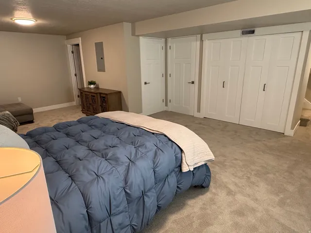 Great cabinet space, Neutral-toned carpeting throughout. Large cold storage room in basement.