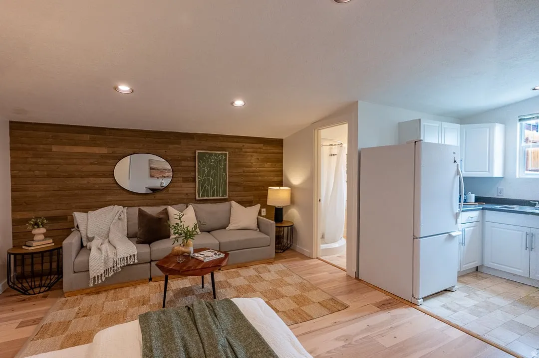 Detached ADU Living/Bedroom Area