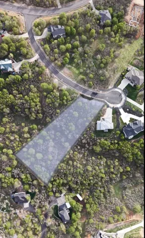 Wooded parcel with established surrounding homes