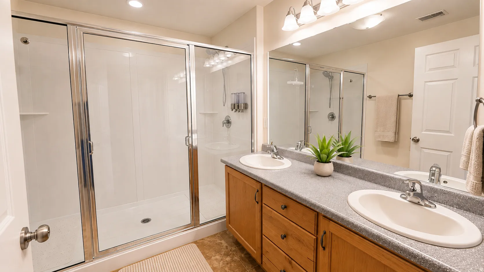Master Bath with XL Shower