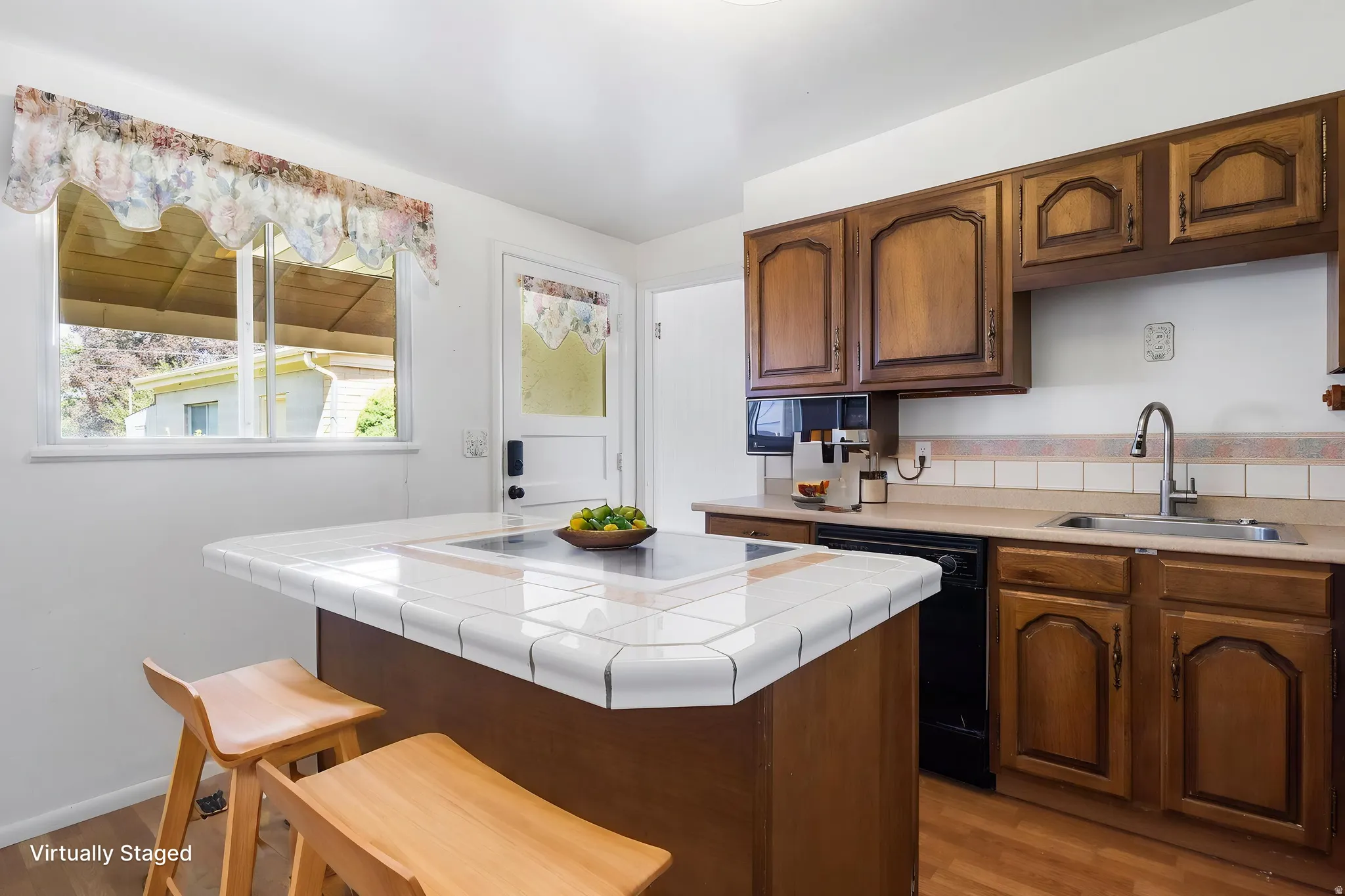 Virtually staged to show potential.
