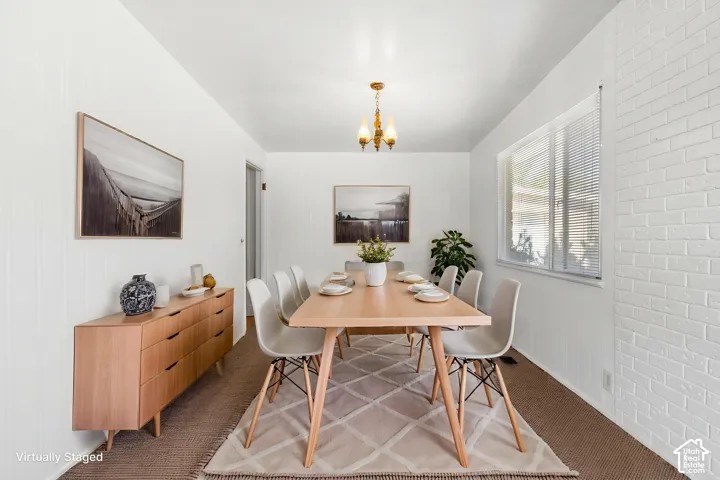 Virtually staged to show potential.