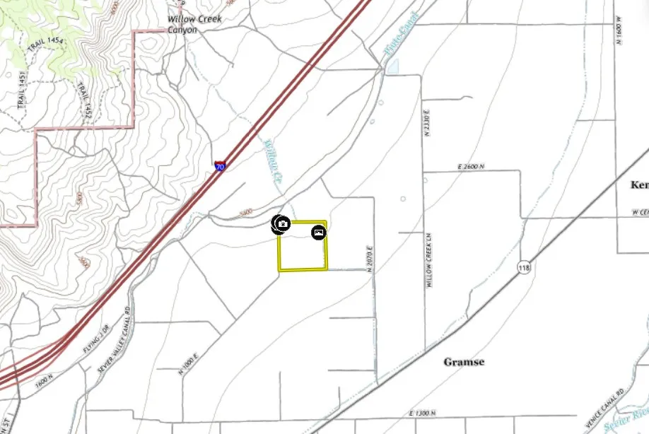 Map. Showing the geographic location of the property within its surrounding area