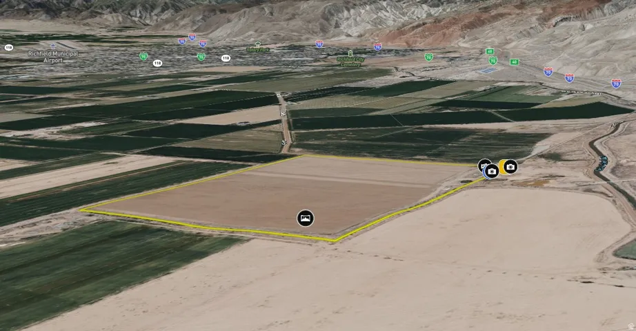 Satellite Imagery. Depicting an aerial overview of the property and its surrounding land parcels