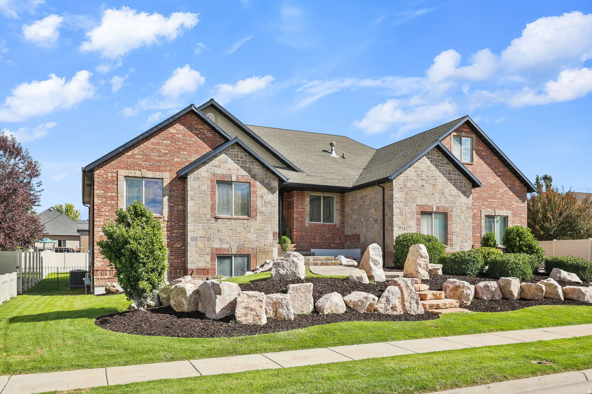 Brick and stone veneer exterior