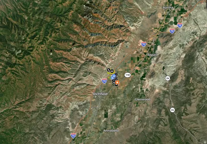 Satellite Map. Depicting the geographic location of the property and its surrounding region