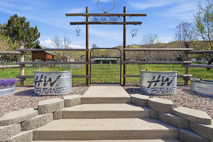 Concrete steps with block retaining walls
