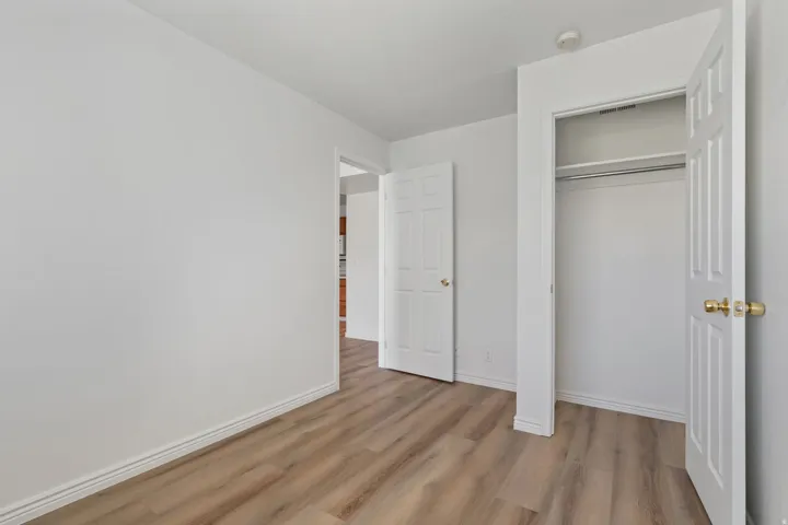 Wood-finish flooring throughout