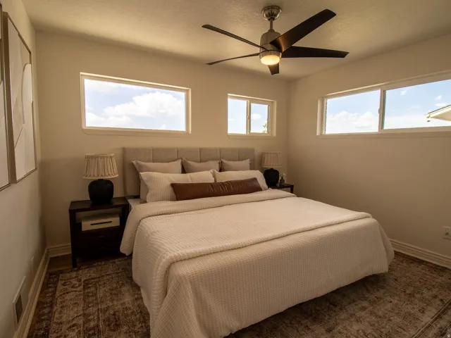 Ceiling fan with integrated light