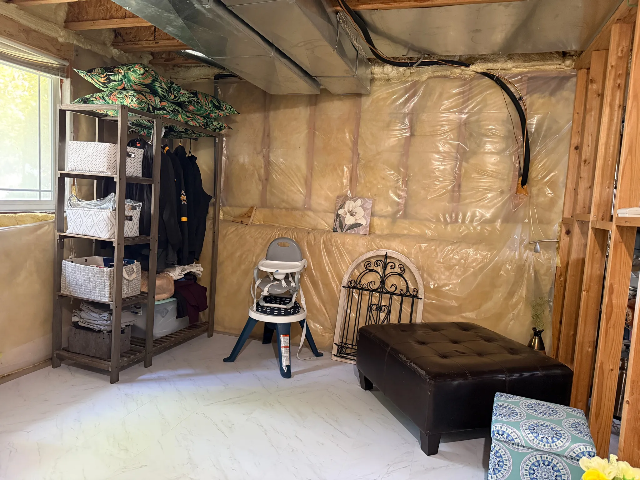 Basement with space for another bedroom