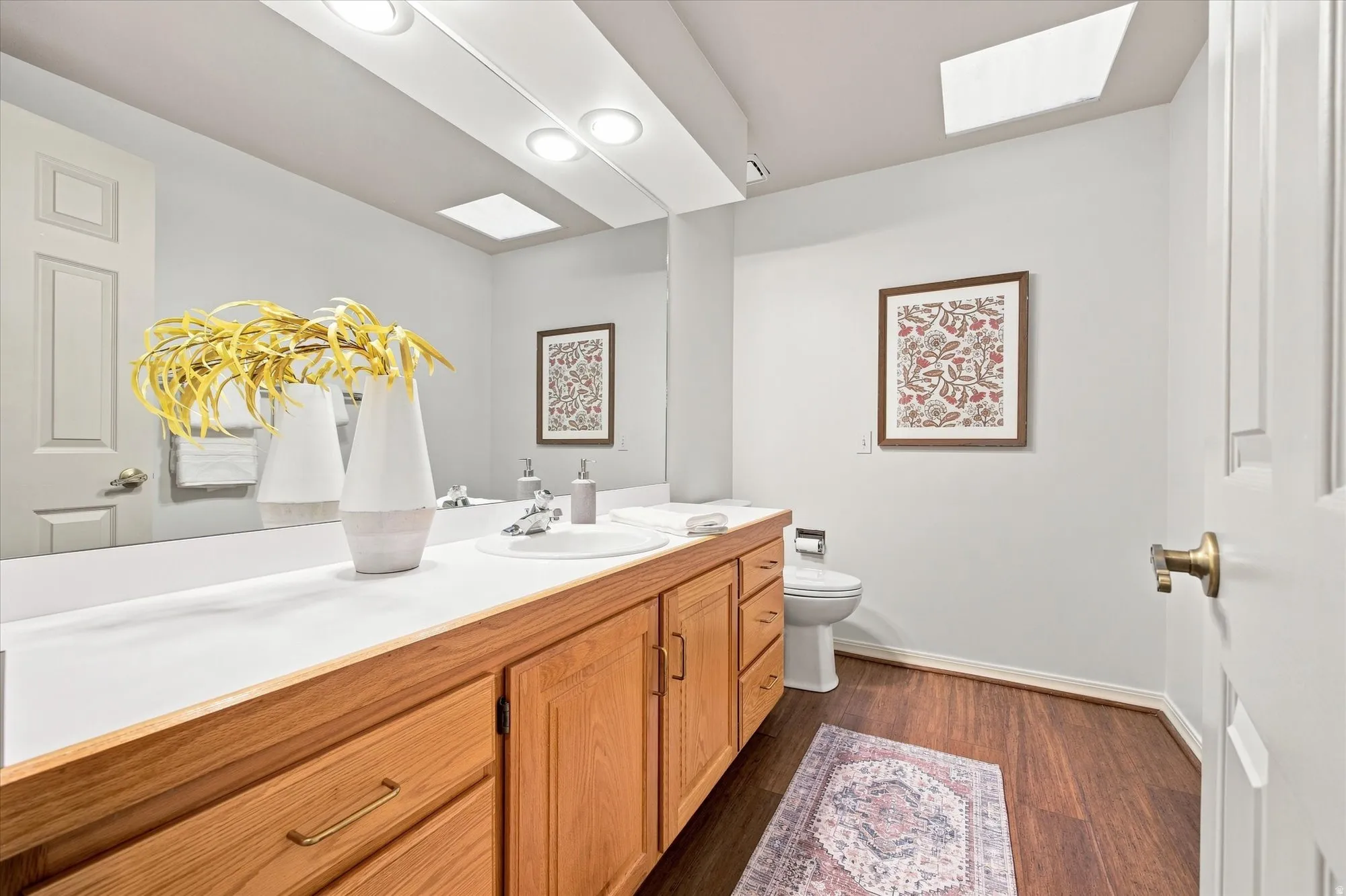 Main level powder bathroom.